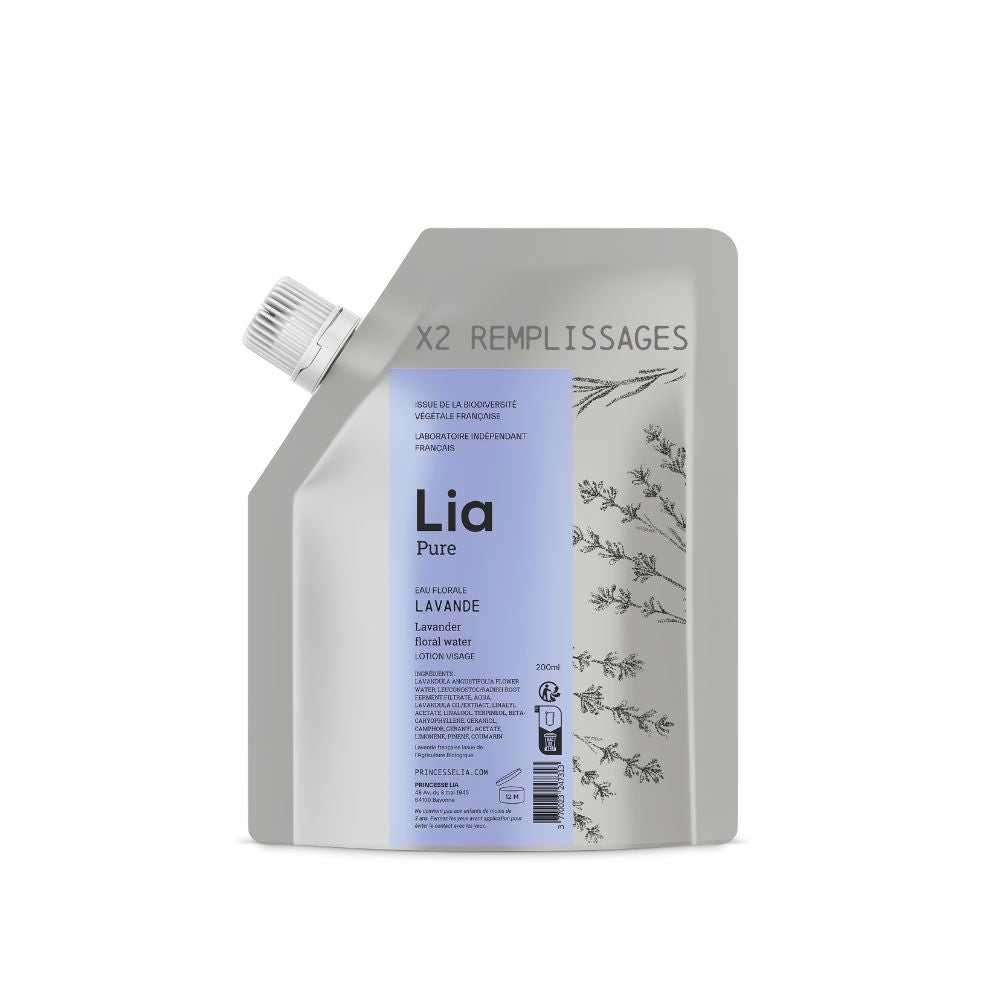 mock up recharge eau florale lavande bio française