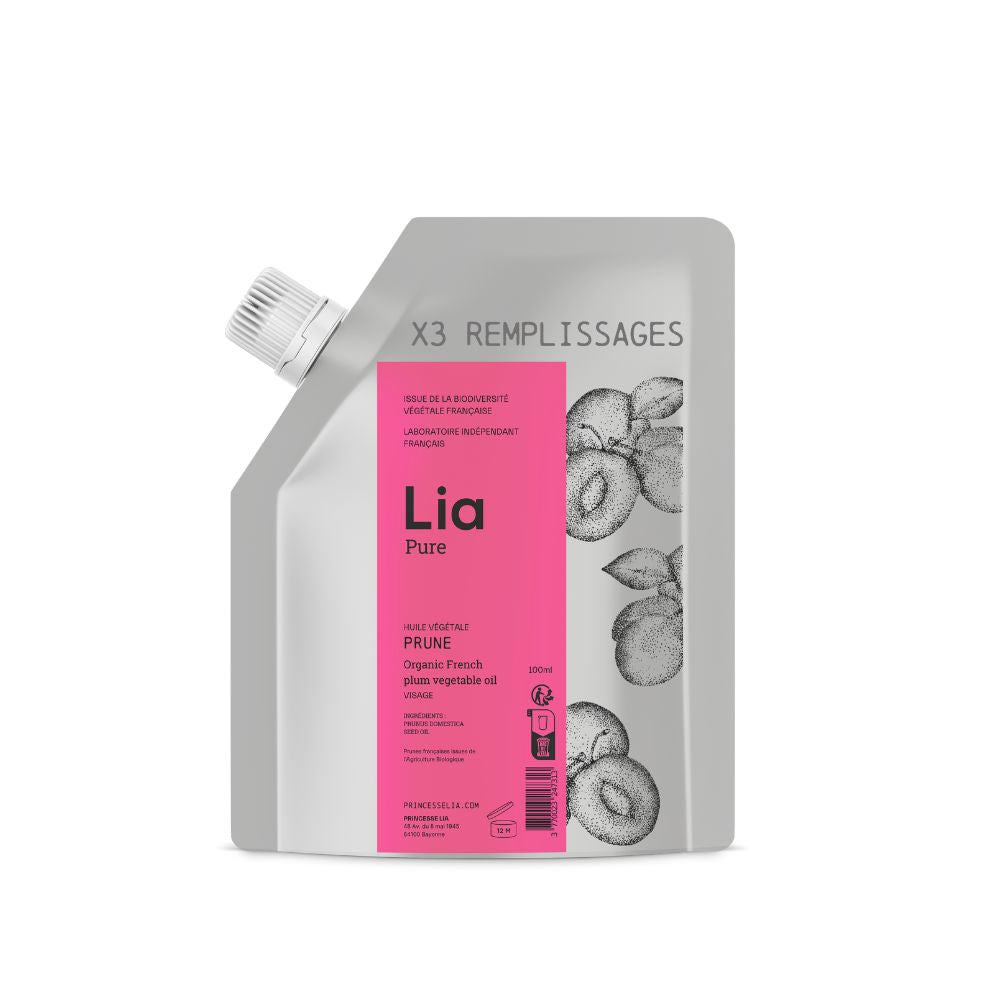 mock recharge huile prune bio française lia cosmetiques