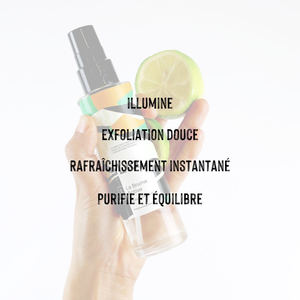 la brume pureté du laboratoire lia illumine, exfolie, et purifie