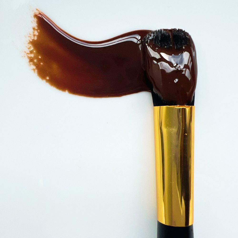 Pinceau avec texture masque au miel