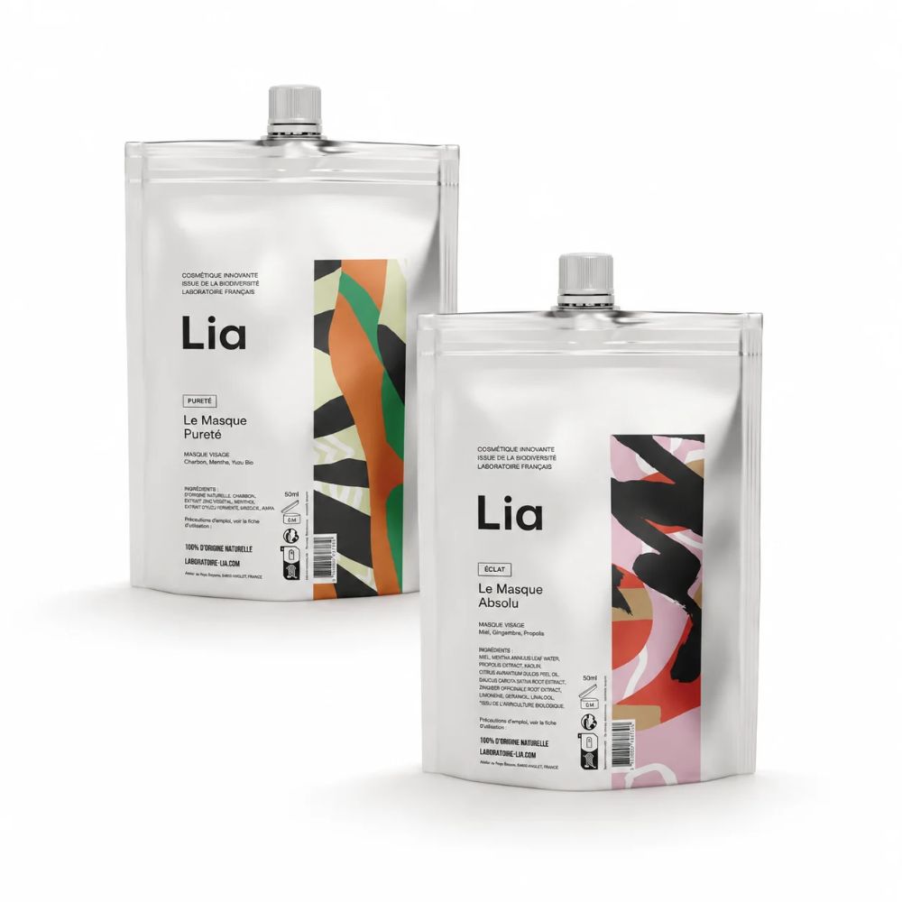 image de recharges des 2 masques Absolu du Laboratoire LIA