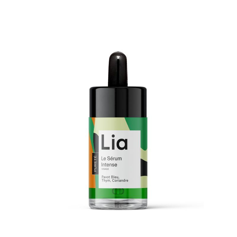 Photo de face du flacon serum pureté Lia cosmetique