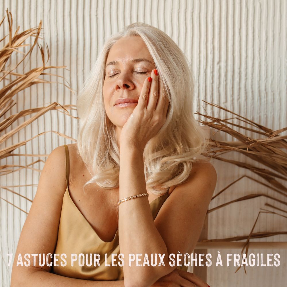 photo visage femme à la peau sèche delicate