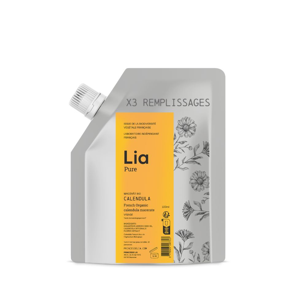 mock up recharge huile de calendula bio française