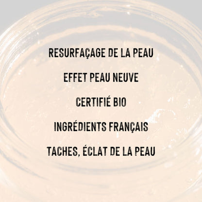 Propriétés du gel peeling visage lia cosmetiques