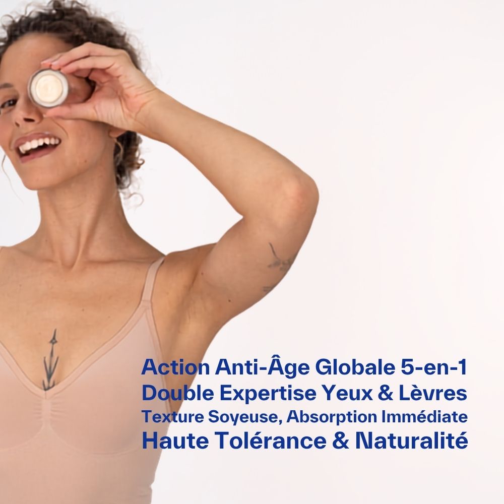 action du soin contour des yeux et levres laboratoire Lia