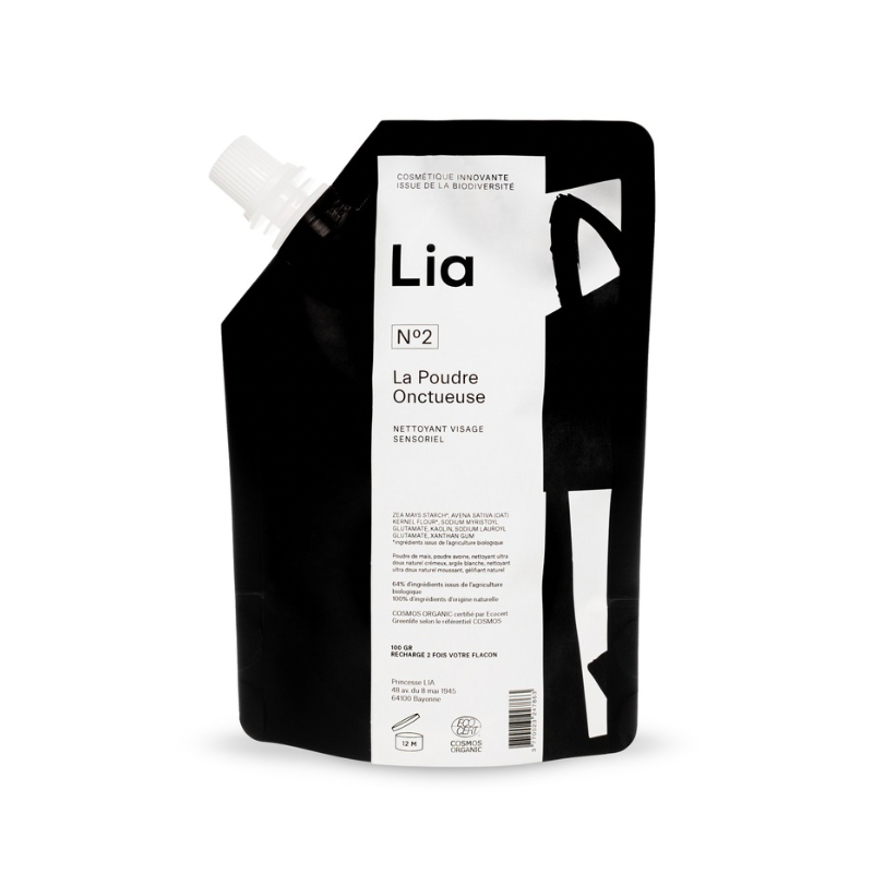 recharge de nettoyant visage testé peau sensible cosmétique naturelle française LIA