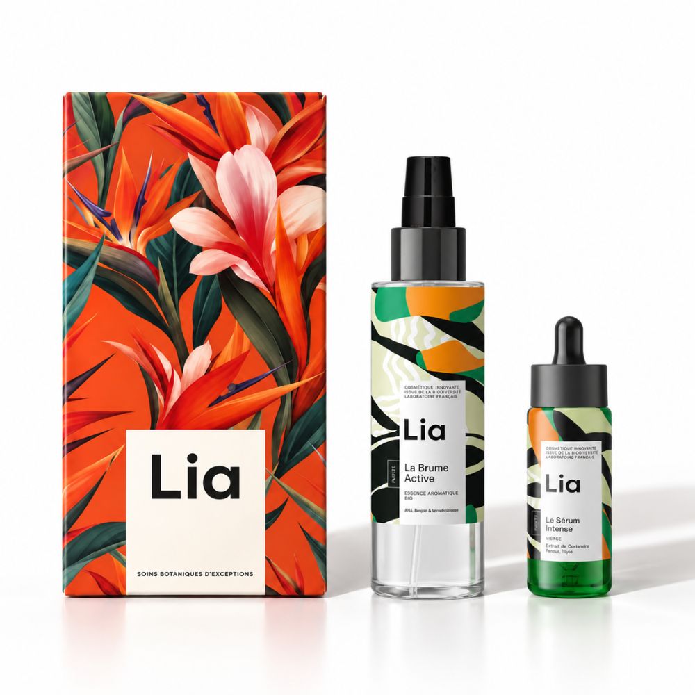 coffret Noël pureté Laboratoire Lia peaux mixtes et grasses, brume et sérum intense Pureté
