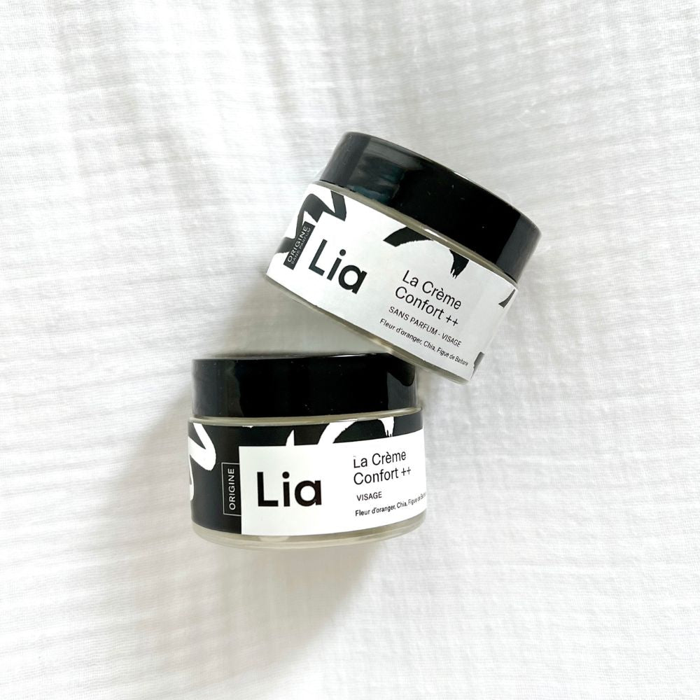 image des crèmes confort avec et sans parfum laboratoire lia
