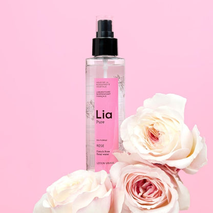 photo flacon eau florale rose Lia pure
