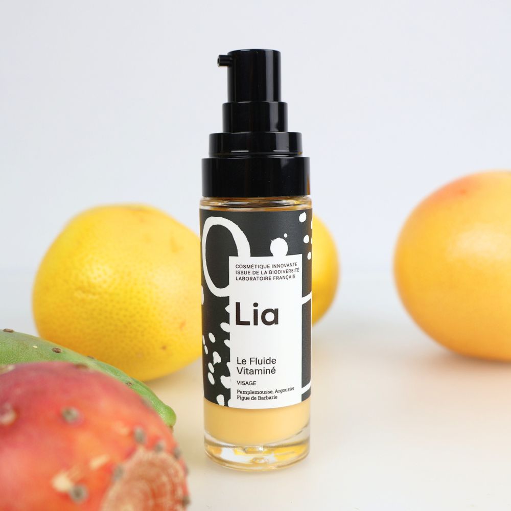 photo du fluide vitaminé Laboratoire Lia avec figue de barbarie et pamplemousse