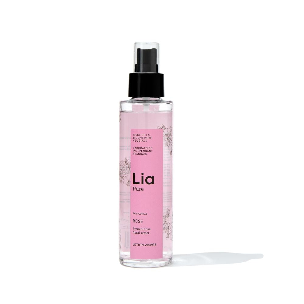 photo flacon rechargeable eau florale de rose bio Lia Cosmétiques