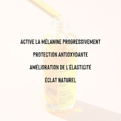 les bienfaits de la carotte sur la peau, soin bio 100% naturel et français