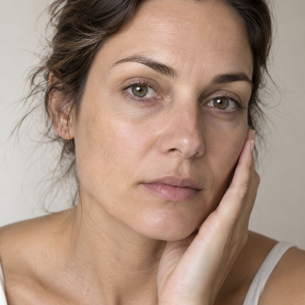 photo femme avec teint terne manque éclat
