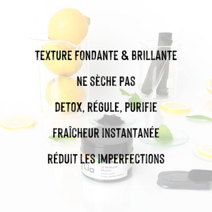 vertus du masque pureté gamme laboratoire lia