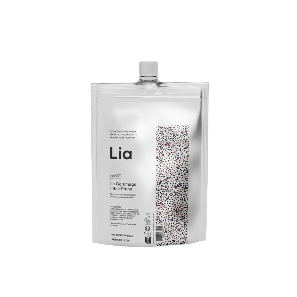 recharge gommage visage prune Laboratoire Lia
